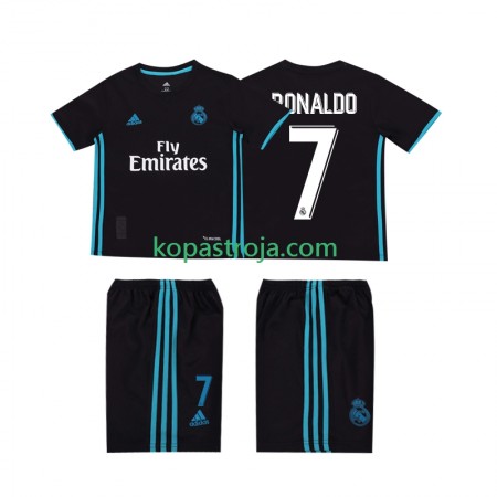 Billiga Fotbollströjor Real Madrid Cristiano Ronaldo 7 2017 Retro Barn Borta tröja 2018 Kortärmad